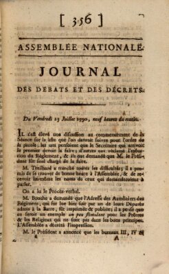 Journal des débats et des décrets Freitag 23. Juli 1790