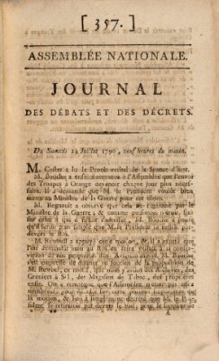 Journal des débats et des décrets Samstag 24. Juli 1790