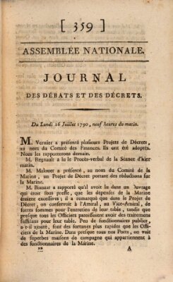 Journal des débats et des décrets Montag 26. Juli 1790