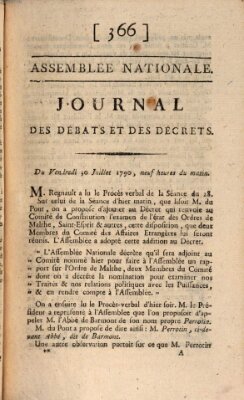 Journal des débats et des décrets Freitag 30. Juli 1790