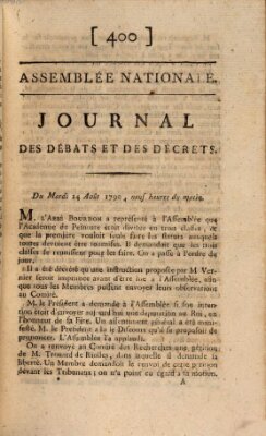 Journal des débats et des décrets Dienstag 24. August 1790