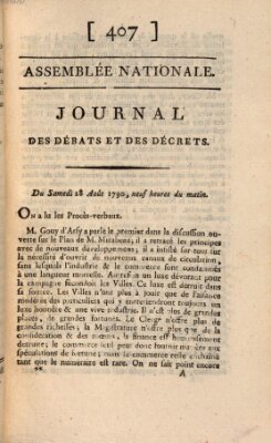 Journal des débats et des décrets Samstag 28. August 1790