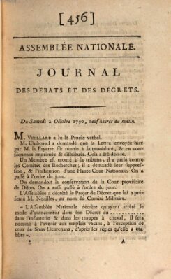 Journal des débats et des décrets Samstag 2. Oktober 1790