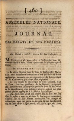 Journal des débats et des décrets Dienstag 5. Oktober 1790