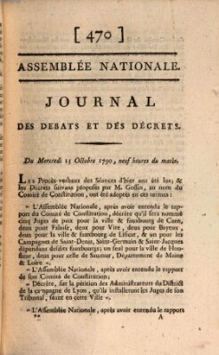 Journal des débats et des décrets Mittwoch 13. Oktober 1790