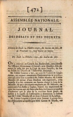 Journal des débats et des décrets Donnerstag 14. Oktober 1790