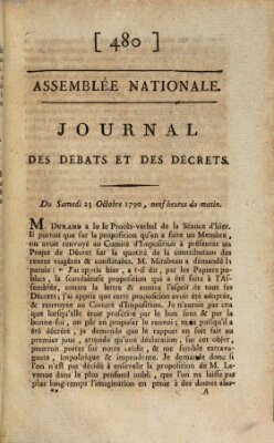 Journal des débats et des décrets Samstag 23. Oktober 1790