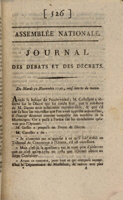 Journal des débats et des décrets Dienstag 30. November 1790