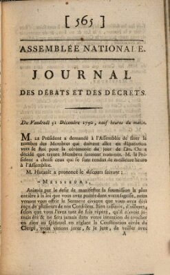 Journal des débats et des décrets Freitag 31. Dezember 1790