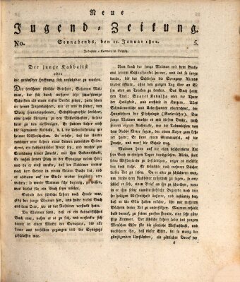 Neue Jugendzeitung (Bildungsblätter oder Zeitung für die Jugend) Samstag 11. Januar 1812