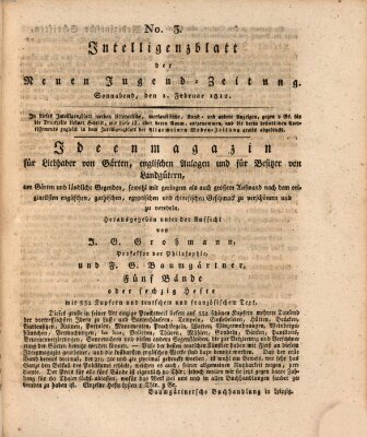 Neue Jugendzeitung (Bildungsblätter oder Zeitung für die Jugend) Samstag 1. Februar 1812