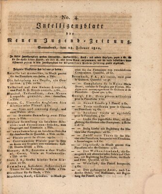 Neue Jugendzeitung (Bildungsblätter oder Zeitung für die Jugend) Samstag 15. Februar 1812