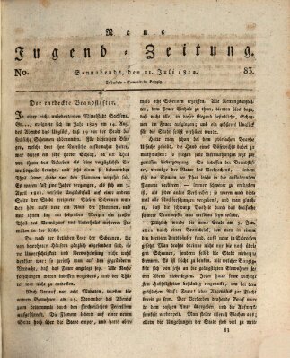 Neue Jugendzeitung (Bildungsblätter oder Zeitung für die Jugend) Samstag 11. Juli 1812