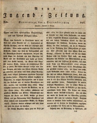 Neue Jugendzeitung (Bildungsblätter oder Zeitung für die Jugend) Donnerstag 3. September 1812