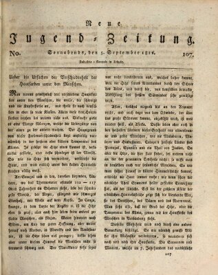 Neue Jugendzeitung (Bildungsblätter oder Zeitung für die Jugend) Samstag 5. September 1812