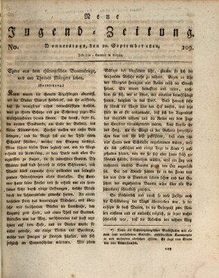 Neue Jugendzeitung (Bildungsblätter oder Zeitung für die Jugend) Donnerstag 10. September 1812