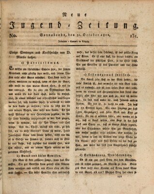 Neue Jugendzeitung (Bildungsblätter oder Zeitung für die Jugend) Samstag 31. Oktober 1812