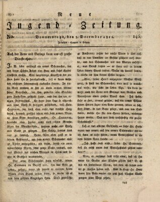 Neue Jugendzeitung (Bildungsblätter oder Zeitung für die Jugend) Donnerstag 3. Dezember 1812