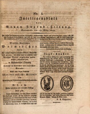 Neue Jugendzeitung (Bildungsblätter oder Zeitung für die Jugend) Samstag 13. März 1813