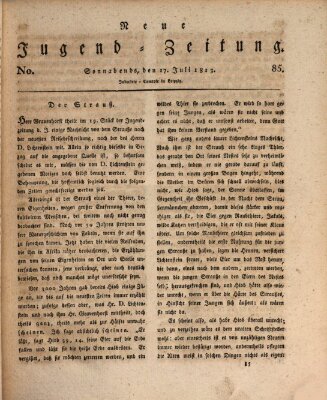 Neue Jugendzeitung (Bildungsblätter oder Zeitung für die Jugend) Samstag 17. Juli 1813