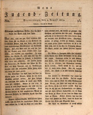 Neue Jugendzeitung (Bildungsblätter oder Zeitung für die Jugend) Donnerstag 5. August 1813