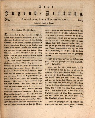 Neue Jugendzeitung (Bildungsblätter oder Zeitung für die Jugend) Samstag 4. September 1813