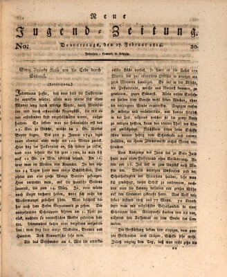 Neue Jugendzeitung (Bildungsblätter oder Zeitung für die Jugend) Donnerstag 17. Februar 1814