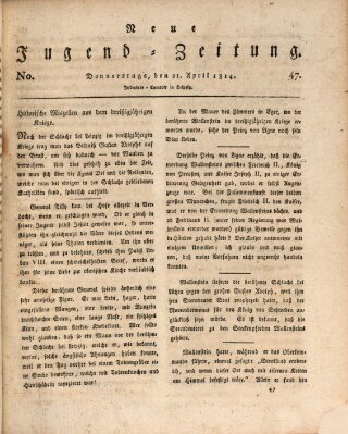 Neue Jugendzeitung (Bildungsblätter oder Zeitung für die Jugend) Donnerstag 21. April 1814