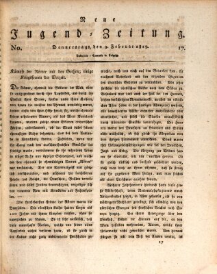 Neue Jugendzeitung (Bildungsblätter oder Zeitung für die Jugend) Donnerstag 9. Februar 1815