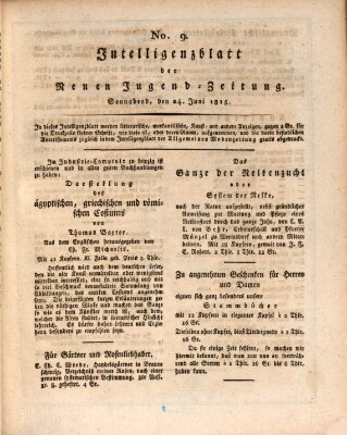 Neue Jugendzeitung (Bildungsblätter oder Zeitung für die Jugend) Samstag 24. Juni 1815