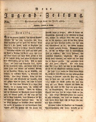 Neue Jugendzeitung (Bildungsblätter oder Zeitung für die Jugend) Donnerstag 20. Juli 1815