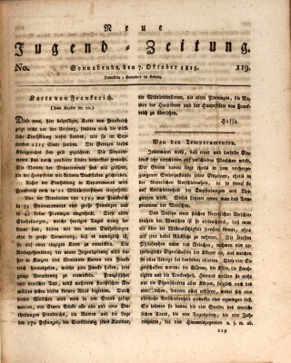 Neue Jugendzeitung (Bildungsblätter oder Zeitung für die Jugend) Samstag 7. Oktober 1815