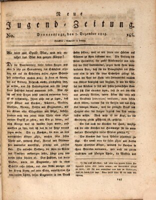 Neue Jugendzeitung (Bildungsblätter oder Zeitung für die Jugend) Donnerstag 7. Dezember 1815