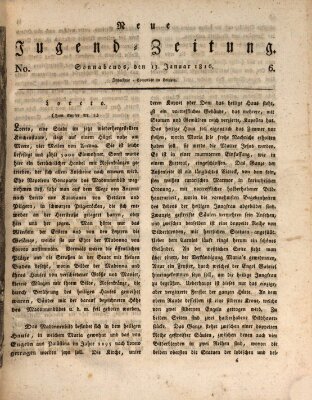 Neue Jugendzeitung (Bildungsblätter oder Zeitung für die Jugend) Samstag 13. Januar 1816