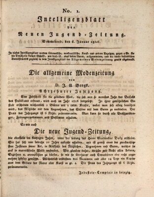 Neue Jugendzeitung (Bildungsblätter oder Zeitung für die Jugend) Samstag 6. Januar 1816