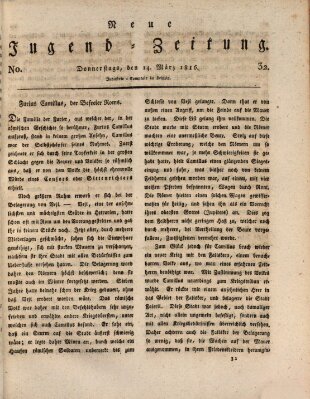 Neue Jugendzeitung (Bildungsblätter oder Zeitung für die Jugend) Donnerstag 14. März 1816