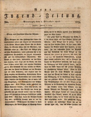 Neue Jugendzeitung (Bildungsblätter oder Zeitung für die Jugend) Montag 7. Oktober 1816