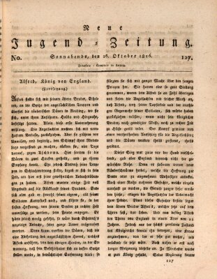 Neue Jugendzeitung (Bildungsblätter oder Zeitung für die Jugend) Samstag 26. Oktober 1816