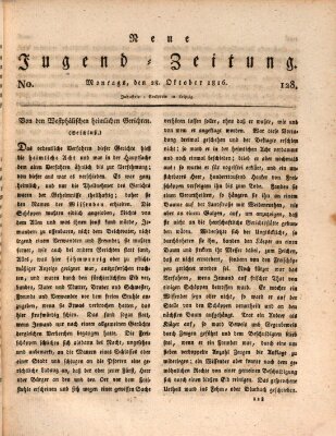 Neue Jugendzeitung (Bildungsblätter oder Zeitung für die Jugend) Montag 28. Oktober 1816