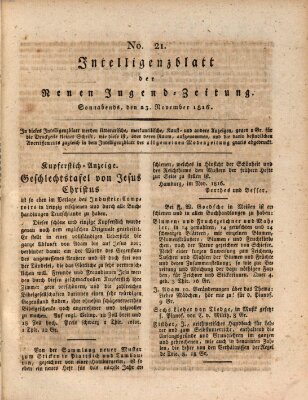 Neue Jugendzeitung (Bildungsblätter oder Zeitung für die Jugend) Samstag 23. November 1816