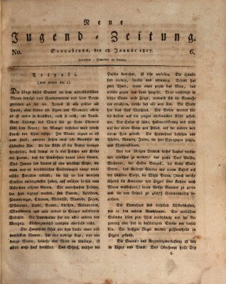 Neue Jugendzeitung (Bildungsblätter oder Zeitung für die Jugend) Samstag 18. Januar 1817