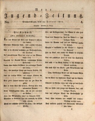 Neue Jugendzeitung (Bildungsblätter oder Zeitung für die Jugend) Donnerstag 23. Januar 1817