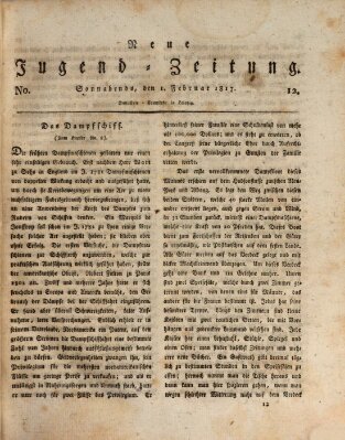 Neue Jugendzeitung (Bildungsblätter oder Zeitung für die Jugend) Samstag 1. Februar 1817