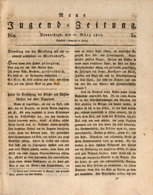 Neue Jugendzeitung (Bildungsblätter oder Zeitung für die Jugend) Donnerstag 20. März 1817