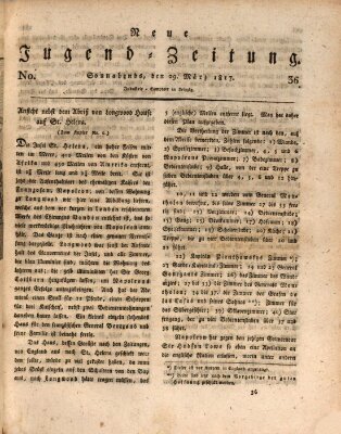 Neue Jugendzeitung (Bildungsblätter oder Zeitung für die Jugend) Samstag 29. März 1817