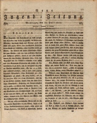 Neue Jugendzeitung (Bildungsblätter oder Zeitung für die Jugend) Montag 21. Juli 1817