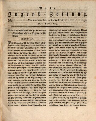 Neue Jugendzeitung (Bildungsblätter oder Zeitung für die Jugend) Donnerstag 7. August 1817