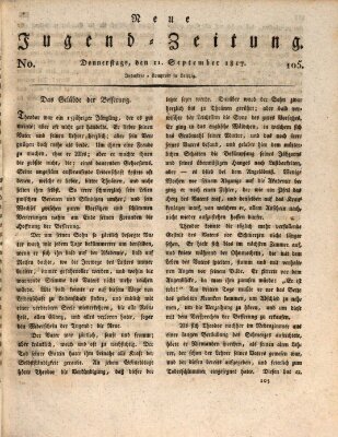 Neue Jugendzeitung (Bildungsblätter oder Zeitung für die Jugend) Donnerstag 11. September 1817