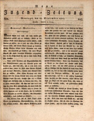 Neue Jugendzeitung (Bildungsblätter oder Zeitung für die Jugend) Montag 15. September 1817