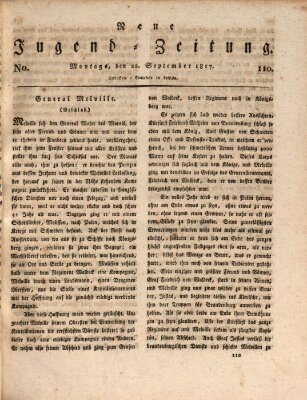 Neue Jugendzeitung (Bildungsblätter oder Zeitung für die Jugend) Montag 22. September 1817